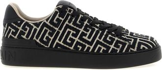 Balmain BlackWhite Lace Up Sneakers