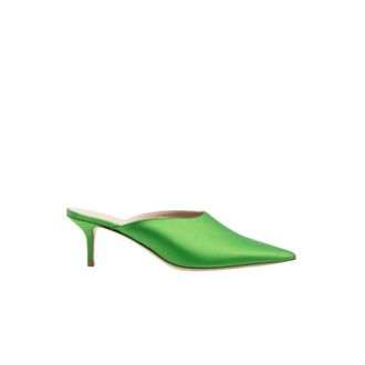 Scarosso Laura Mule - Dames - Muiltjes - Groen - 35 EU - Leer - Schoenen