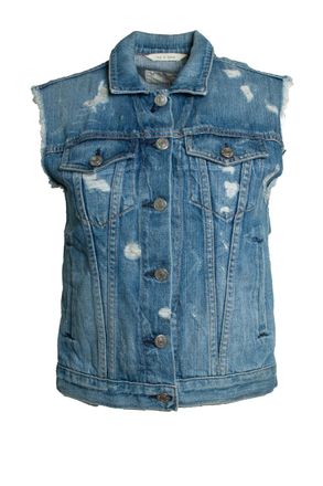 Rag & Bone Versleten denim vest