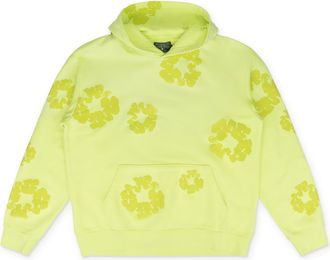Denim Tears Neon Green Mono Wreath Hoodie