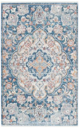Safavieh Alfombra viscosa neutrale/blu 122 x 183 cm