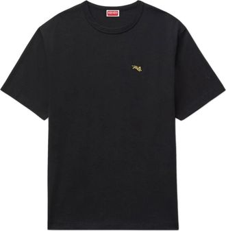 Kenzo Tops, Heren, Zwart, S, Katoen, Jumping Tiger T-shirt
