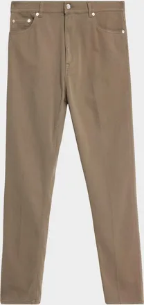 Dunhill Men & apos;s Cotton Twill Straight Leg Five-Pocket Pants