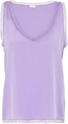 8 by YOOX SILK LACE-TRIMMED CAMISOLE