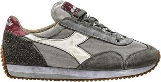 Diadora Stone Wash Sneakers Geslachtsneutraal Canvas - Heren - Sneakers - Grijs - 44 EU - Leer - Schoenen