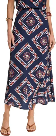 Halston Heritage Scarf Print Skirt