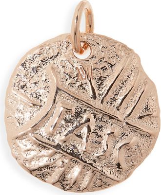 Monica Vinader Siren Coin Pendant in 18K Rose Gold Vermeil at Nordstrom Rack