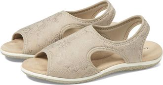 David Tate Freestep Womens Sandals Bone : 10 WW (EE), Rubber/Suede