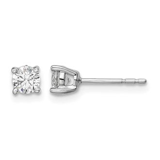 Diamond2Deal 14K White Gold 1/2 ct Lab Grown Diamond Stud Earrings VS Clarity, G-H Color