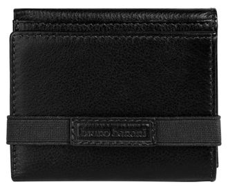 Bruno Banani Geldb&ouml;rse BRUNO BANANI, Herren, schwarz, Leder, leicht gl&auml;nzend, unifarben, Kleinlederwaren Geldb&ouml;rse, echt Leder
