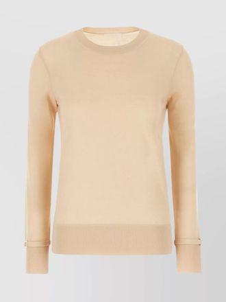 Chlo&eacute; wool sweater neck sleeves cuffs