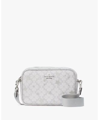 Kate Spade New York Womens Flower Star Toss Mini Camera Bag - Grey - One Size
