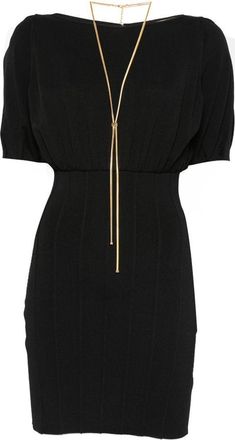 Elisabetta Franchi Belted Knit Mini Dress