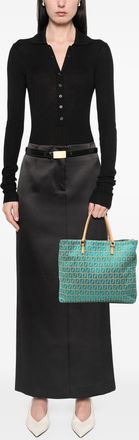 Fendi Pre-owned Womens Zucchino Canvas Tote - Sage Green Textile - One Size