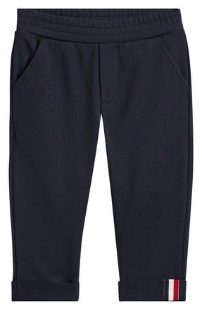 Moncler Kids Cotton Stretch Fleece Sweatpants in Navy at Nordstrom, Size 18-24M