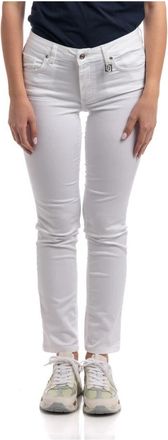 Liu Jo Magnetic Regular Fit Broek - Dames - Skinny Jeans - Wit - W31 - Katoen - Jeans