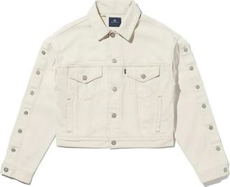 Levi's Blue Tab jack met knoopsluiting - Wit