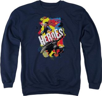 Gildan Batman V Superman Double Hero Adult Crewneck Sweatshirt