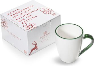 Gmundner Keramik Gmundner Keramik - Taza De Desayuno Borde Verde Max (0,3 L)