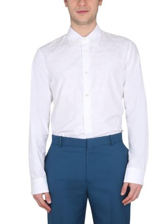 Alexander McQueen White Regular Logo Shirt