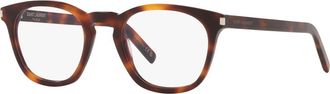 Saint Laurent 50mm Round optical glasses in Brown at Nordstrom