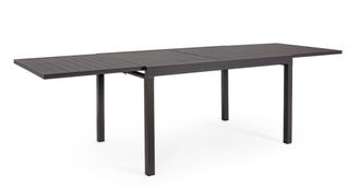 Konte Design Mesa extensible de aluminio antracita 135x90 cm - 270x90 cm