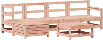 vidaXL Juego De Sof&aacute;s De Jard&iacute;n 6 Pzas Madera Maciza De Abeto Douglas Vidaxl