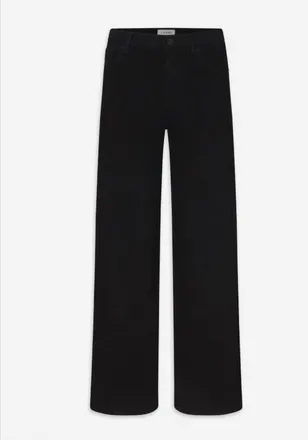 Frame Denim Womens Le Slim Palazzo Jeans In Black