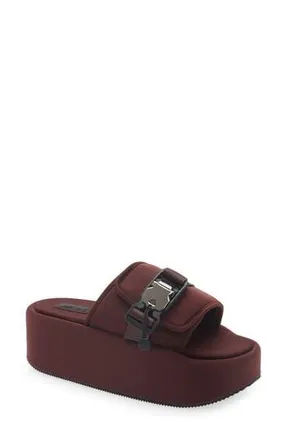 DKNY Vizer Platform Slide Sandal in Bordeaux at Nordstrom Rack, Size 7.5
