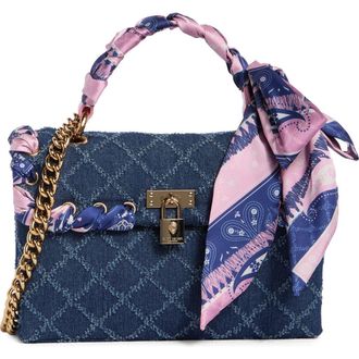 Kurt Geiger Brixton Scarf Shoulder Bag in Navy at Nordstrom Rack