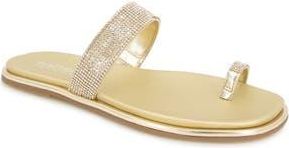 Kenneth Cole Reaction Wilfred Toe Loop Flat Sandal in Gold at Nordstrom Rack, Size 6.5
