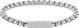 Lacoste Mens Lessential Bar Pendant Bracelet in Silver at Nordstrom