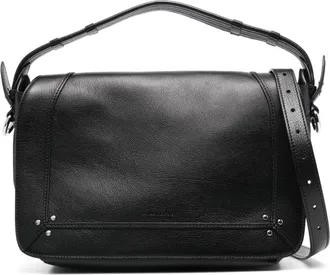 Jerome Dreyfuss L Pepito shoulder bag - women - Calf Leather/Cotton/Goat Skin - One Size - Black