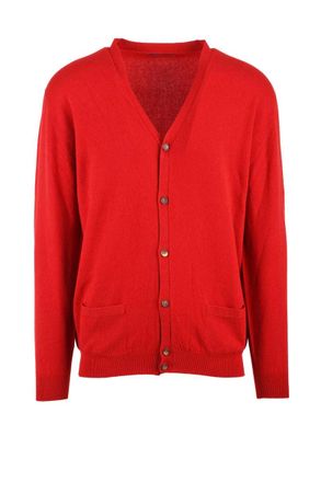 Hawico Cashmere Cardigan - Red