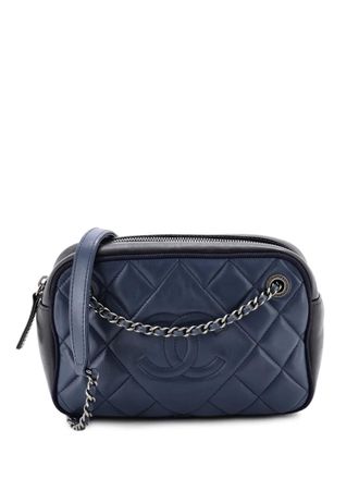 Chanel Borsa a tracolla Ballerine in pelle di vitello Caviar trapuntata - Blu