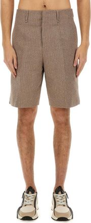 Fendi Brown Solid Shorts