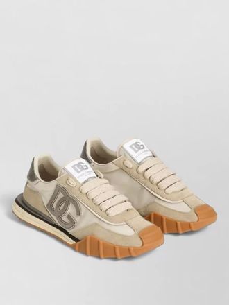 Dolce & Gabbana dg athletic sneakers fabric suede rubber sole