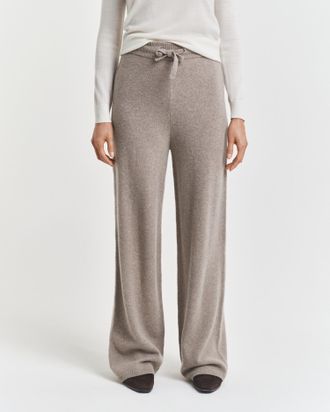 GANT Women Knitted Wool Pants (XXL) TAUPE BEIGE