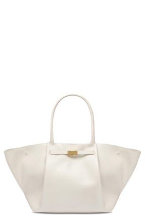 DeMellier New York Leather East/West Tote in Off White at Nordstrom