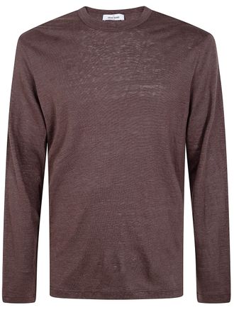 Gran Sasso Logo Print Long Sleeves T-Shirt