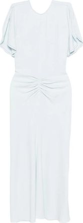 Victoria Beckham Gathered-waist Midi Dress