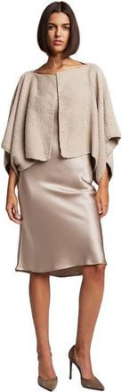 VOZ Textured Cotton Bolero in Taupe at Nordstrom