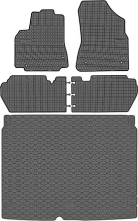 OEM Juego Citroen Berlingo Ii Kombivan Del 2008-08.2018 - Alfombrillas De Goma + Alfombrilla Para Maletero