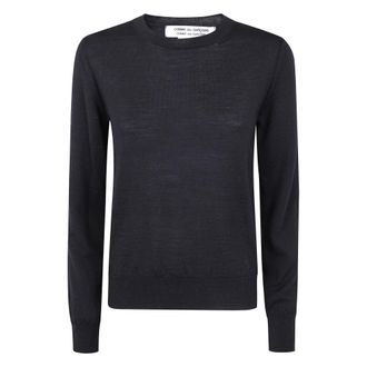 Comme Des Garçons Truien & Vesten, Dames, Zwart, S, Casual Ronde Hals Sweater
