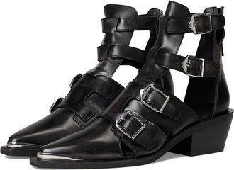 Free People Helen Hybrid Boots Womens Boots Black Leather : EU 36.5 (US Womens 6.5) M