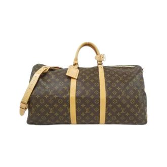 Louis Vuitton Pre-owned Keepall Bandouliere Monogram Boston Bag - unisex - Louis Vuitton Vintage - Vintage Weekend Bags - Brown - ONE SIZE - Pre-owned