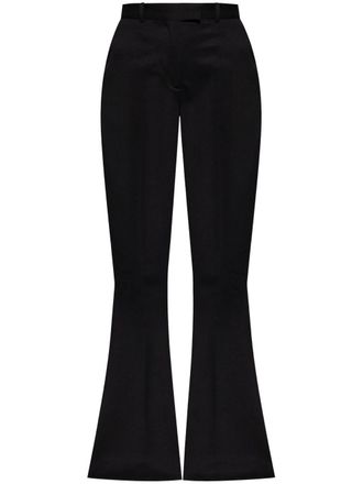 The Attico virgin-wool flared trousers - women - Virgin Wool/Viscose - 44 - Black
