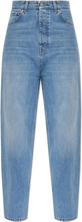 VETEMENTS Jeans met logo - Dames - Loose Fit Jeans - Blauw - W26 - Denim - Jeans