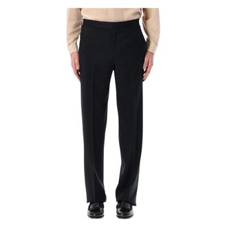 Lardini Suit Trousers, male, Black, Size: 2XL Tailored Wool Trousers