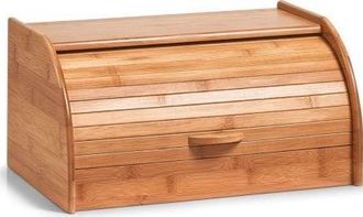 ZELLER Panera De Bamb&uacute; Marr&oacute;n Natural 40x26x20 Cm